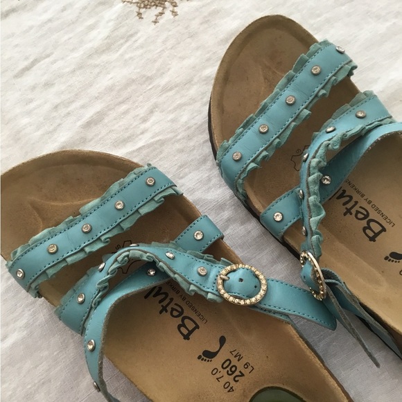 Birkenstock Blue Studded Sandals - Picture 5 of 5
